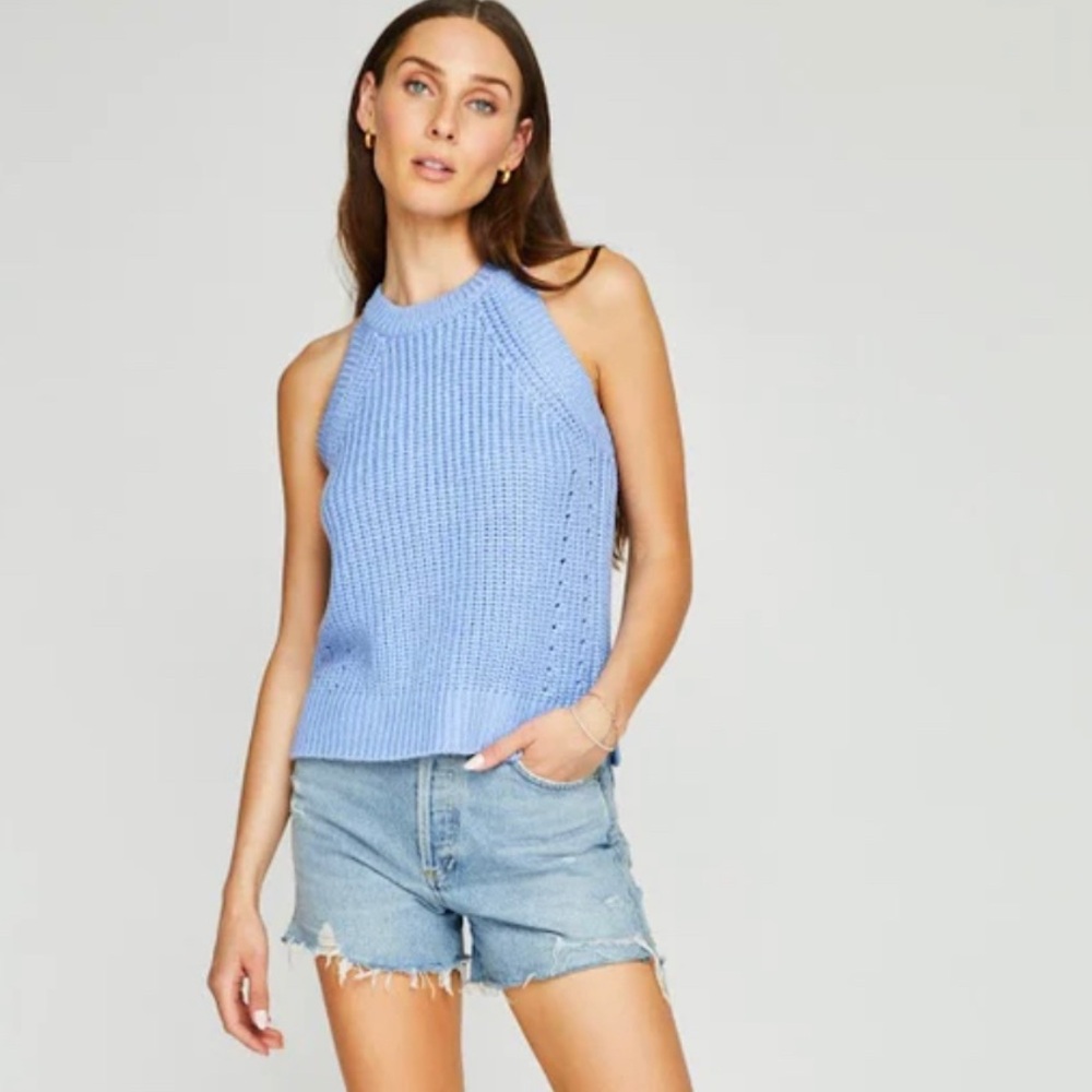 Gentle Fawn Hydrangea Color Bay Knit Sweater Tank - Picture 6 of 8
